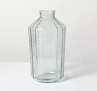 14  Ribbed Glass Decorative Blue Green Flower Vase - Hearth   Hand Magnolia