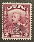 Travelstamps  Sarawak Stamps Scott  162  Sg  153  Mint  Og  Hinged  4c Op Mogh