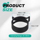 5pcs Spring Band Type Hose Clamps 34mm Silicone Vacuum Pipe Clip  Black