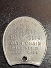 Vintage Lucky Coin Token Good Luck Charm Horseshoe Rabbit s Foot Clover