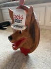 Rare Vintage 1987 Coors Light Beer Wolf Pub bar 3-d Wall Sign