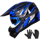 Ilm Refurbished Youth Kids Atv Motocross Motorcycle Helmet Goggle gloves Dot B07