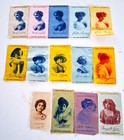 Lot  14  - Old Mill Cigarette Premium Silks - Actresses - C 1910