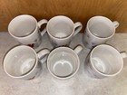 Coca-cola Anchor Hocking Polar Bear Paw Print Coffee Mugs - Set Of 6