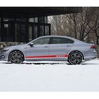  Auto Racing Body Door Side Stripe Graphic Vinyl Sticker Decals Decoration Red