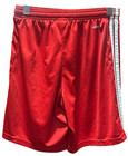 Adidas Youth Aeroready 3 Stripes Red Shorts Size L