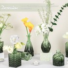 Glass Bud Vase Set Of 24  Small Green Flower Vases For Centerpieces In Bulk