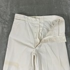 Vintage Us Navy Sailor Cracker Jack Pants Mens 31x31 White Wide Leg Button Fly