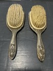 Vintage Hair Brush  2  Pair  Hair Brushes Old Fancy