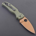 2026 Custom Green G10 Handle Lock Back Pocket Tactical Knife Shaman Gold Blade