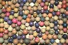 1800s Civil War Era Colored Dye s Clay Marbles Lot Of 20 Size  500    1 2    Or-