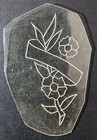 1970 s Original  Traditional  Vintage  Acetate Tattoo Stencil Flowers  Banner
