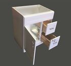 New White Shaker Single-sink Bathroom Vanity Base Cabinet 30  Wide X 21  Deep
