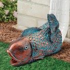 Fish Shaped Rain Gutter Diverter Eco Resin Downspout Extender Koi Splash Block