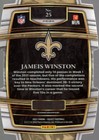 2021 Select Prizm Black And Gold Die Cut  25 Jameis Winston - Fb