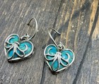 Barse Fleur Earrings- Turquoise   Sterling Silver- Nwt