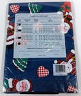 Christmas Holiday Tablecloth 60  Round Flannel Back Tablecloth Grandma Core