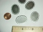 18 Vintage Silver Filigree Border 25x18mm  Oval Settings L65