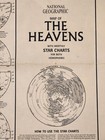 A Map Of The Heavens  National Geographic  Folded Poster chart  1970
