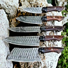 Custom Handmade Chef Knife Set Kitchen Knives Cutlery Forged Damascus Steel 2796