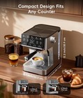 Ecozy 4-in-1 Espresso Machine  Drip Coffee   30s Cold Brew 36s Heat-up Over Ice