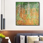 Framed Canvas Giclee Print Art The Birch Wood 1903 By Gustav Klimt Home Decor