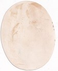 1800 s Victorian Card Scrap -oval Portrait Lovely Lady Blue Dress