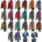 Falari Large Reversible Paisley Pattern Pashmina Scarf Shawl Wrap For All Season