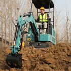 Free Ship 1 8ton Mini Excavator Hydraulic Thumb Diesel Kubota Engine For Sale