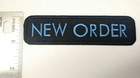New Order Patch Embroidered Iron sew On Joy Division The Cure Depeche Mode 80s