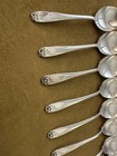  12  Pc 1950 Daffodil Silverplated 7  Round Soup Gumbo Spoons 1847 Rogers Bros