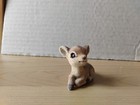Vintage Laying Down Flocked Fawn Deer Figurine Christmas Decor
