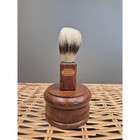 Vintage West Germany Shaving Set Nos Wood Bowl Pure Bristle Brush Soap Mens Gift