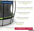Hero Round Outdoor Backyard Trampoline With Net Safety Enclosure And Ladder
