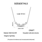 Pandach Sterling Silver Starry Bubble Necklace Women Pendant Celestial Jewelry