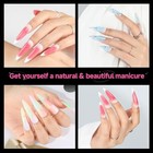  Nail Tips  312pcs Pre-shape Extra Long Stiletto Nails Tips Half Xxl Stiletto