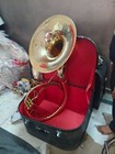 Sousaphone 22 bell Size Golden Polish Made Of Pure Brass case Box  Free Shipping