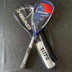 Head Ti 170 Intellifiber Titanium Squash Racquet W  Case Blue Red Intelligence