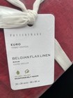1 Pottery Barn Belgian Flax Linen Euro Size Pillow Sham Red Berry 26 X 26 New