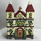 Vintage 1994 Christmas Village Lighted House Church With Light Cord  No Box