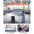 48 In Box And Pan Brake 0-135   12 Ga Sheet Metal Bending Brake Bender 8 Fingers