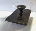Vintage Wooden With Metal Rocker Ink Blotter Accessory Tool