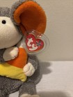 Ty Beanie Buddy - Ratzo The Halloween Rat 15  Mwmt Plush Plastic Tag Protector