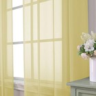 Sheer Curtains 2 Panel Sets 84 Inches Long - 40 w X 84 l  pack Of 2  Yellow