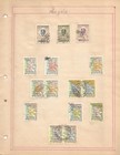Angola Colonial Stamps     4 Album Pages     39 Stamps     Mint used Lot