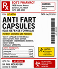 Funny Joke Prank Anti-fart Pill Bottle Gag Novelty Gift