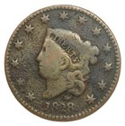 1828 Large Cent Large Narrow Date- Choice Vg- Smh 2049