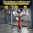 1322 Lbs 2 Stage Hydraulic Transmission Jack W 360  swivel Wheel Lift Hoist