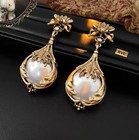 Vintage Revival  Pendant Necklace   Earrings Set French Victorian Style Bridal