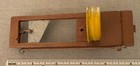 Vintage 1950s Guillotine Hand Carved Painted Neckerchief Slide Bsa Art